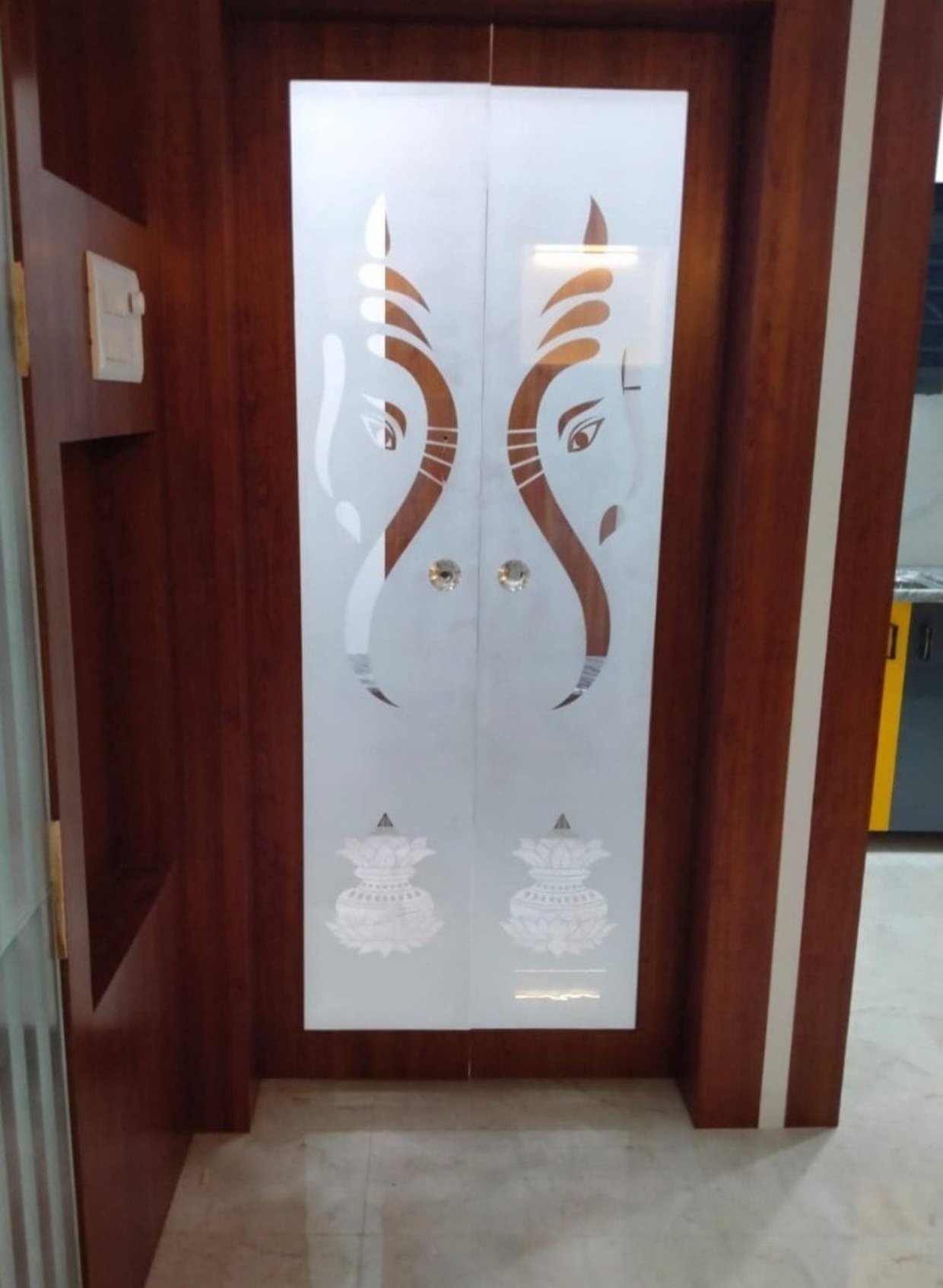 Pooja Room Door Elegant | Divine | Modern Custom Design Available 📞 Contact Now